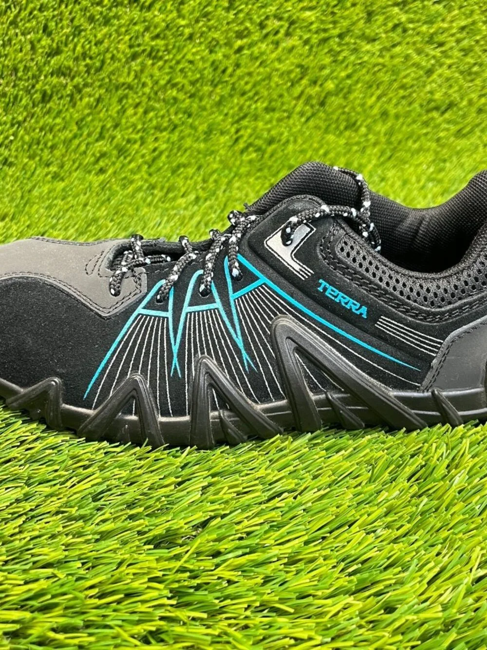 Terra‎ Spider Womens Size 7.5 Black Gray Outdoor Composite Toe Safety Work Shoes